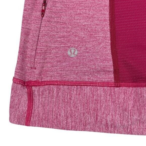 Lululemon Run For Gold 1/2 Zip Heathered Bumble Berry Size 4 - Picture 12 of 13